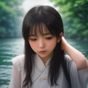 林云，福利片导航主编，短发女性，戴眼镜，坐在布满书架的工作室内，面带专注神情，背景整洁明亮，气质干练专业